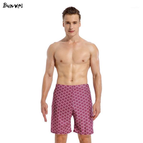 

bunvel fashion swimming trunks men swimwear mens swim briefs geometric printed swimsuit costume maillot de bain homme men's