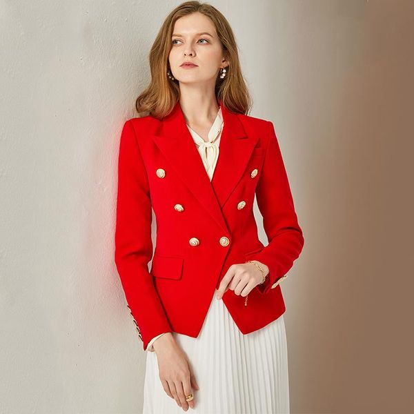 

women's suits & blazers glamoda red long sleeve women jacket double breasted elegant fashion coat coats and jackets autumn, White;black