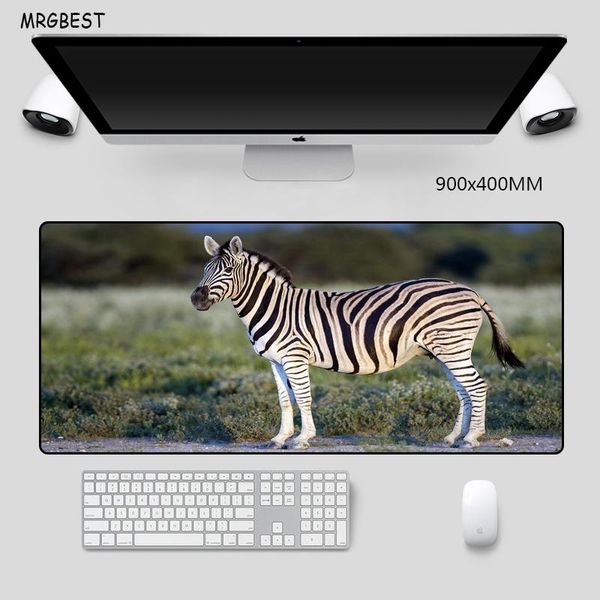 

mouse pads & wrist rests mrg pad large 800x400mm animal zebra po mice mats computer pc lapmause accessories for child