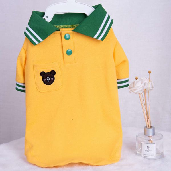 

dog clothes summer thin teddy bear bomei mini dog puppy cat pet polo shirt