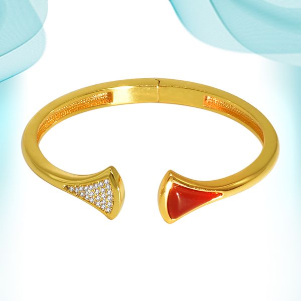 

women's hand bangle brilliant luxury fan-shaped skirt bracelet micro-inlaid zircon agate exquistely crafted copper cuff bangles wedding, Black