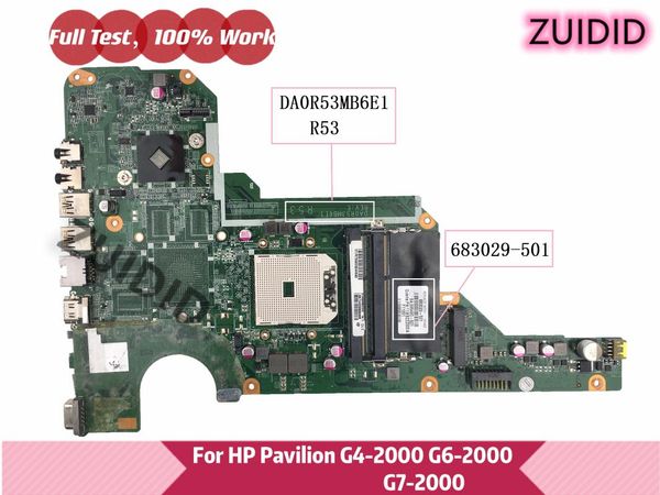 

motherboards 683029-501 683029-001 for pavilion g4 g6 g7 g4-2000 g6-2000 g7-2000 lapmotherboard da0r53mb6e0 da0r53mb6e1 100% tested o