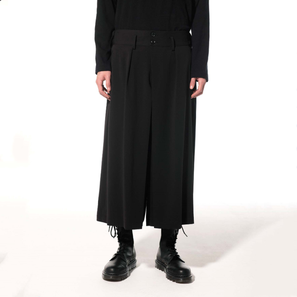 

men's pants casual wide leg straight spring and autumn black super loose comfortable youth trend