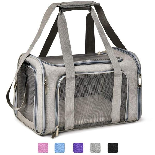 

cat carriers,crates & houses pet carrier for small medium dog puppy airline approved transportation bag soft sided collapsible travel