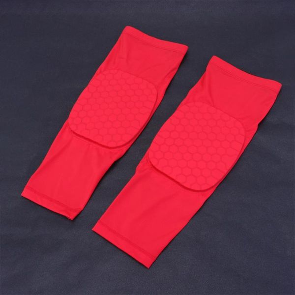 

pcs knee support honeycomb sponge block breathable elastic brace for tennis basketball elbow & pads, Black;gray