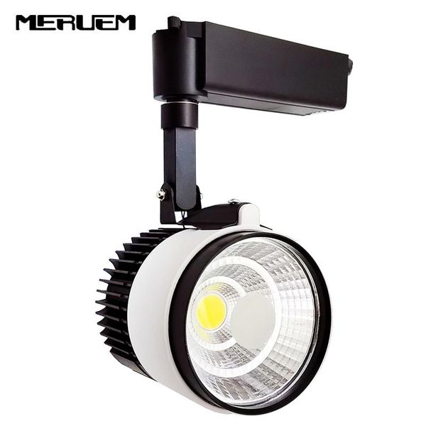 

industrial 10w/15w/20w/30w cob led track light rail lamp leds spotlights lighting fixture for shop store spot lights