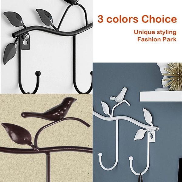 

birds metal wall coat rack and hat multi-function mounted hook hangers for livingroom bedroom sasw666 hooks & rails