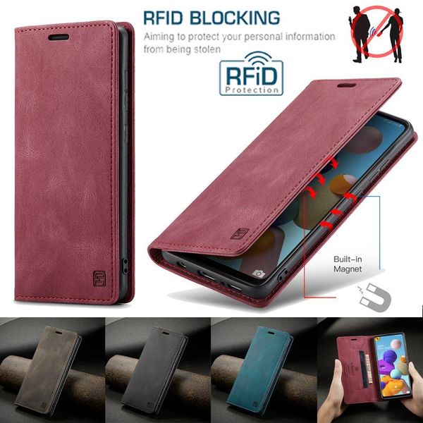 

flip leather case for galaxy a42 a21s a41 a51 a71 a40 a50 a70 s21 s20 s10 s9 plus magnetic wallet card cover coque etui cell phone c cases