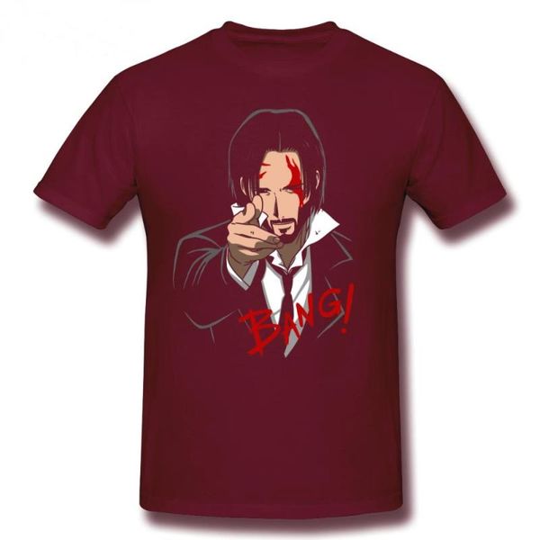 

men's t-shirts film by my john wick keanu reeves oversize black officer for men in sleeves short tee, White;black