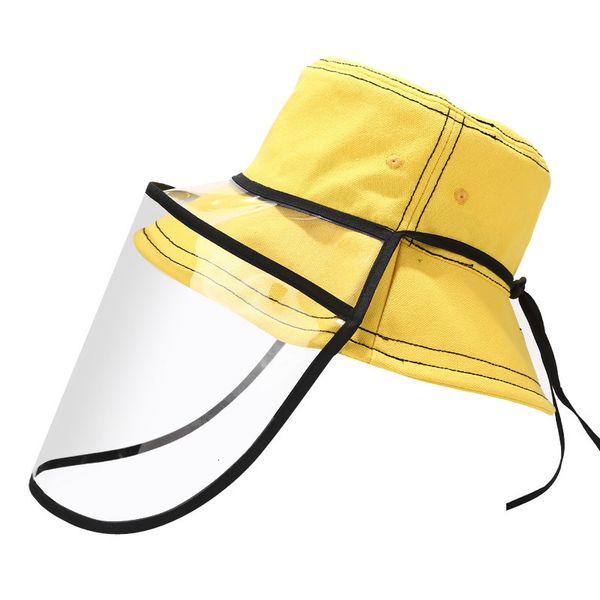 

innovative new detachable protective hat tide summer pure color light plate fisherman's hat outdoor anti saliva droplet hat