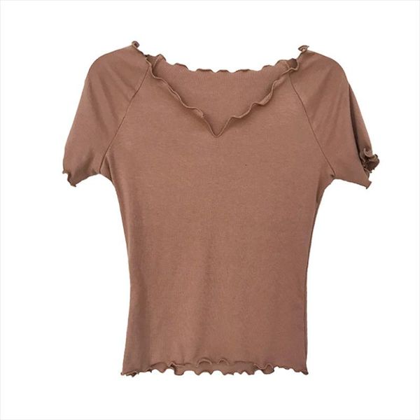 

stage wear elastic women dance performance clothing modal blouse practice black edge v-neck designed top, Black;red