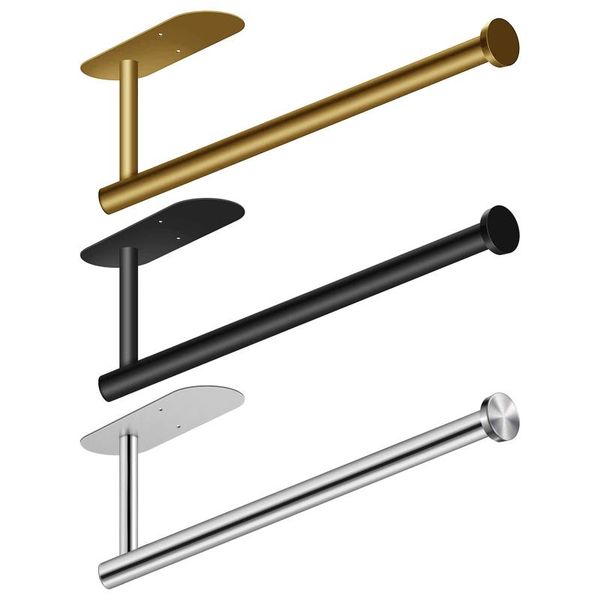 

toilet paper holders wall mounted holder dispenser shelf rail self-adhesive under cabinet rustproof decoration accessories