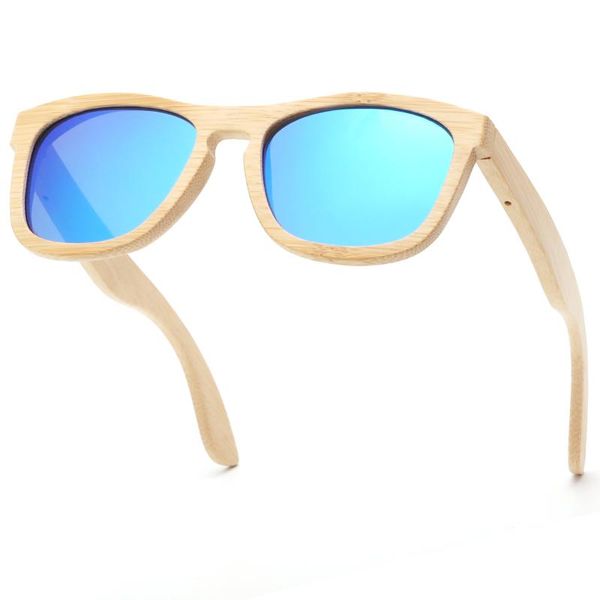 

sunglasses skydove square bamboo polarized driving men sun glasses women without case, White;black