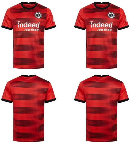 

2021 2022 Eintracht Frankfurt Soccer Jersey 21/22 Europa Home Black LAMMERS KOSTIC Men Kids Kit Set Football Shirt Uniforms BORRE HAUGE SOW, Black;yellow