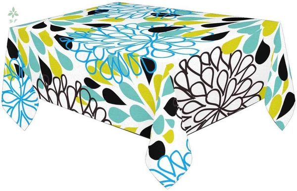 

table cloth floral in bright colors kitchen dinning tablecloth rectangle