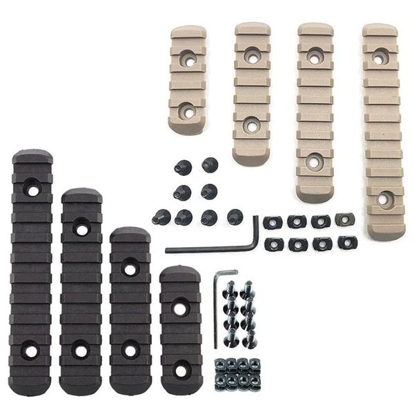 

m-lok set for mlok rail system weaver mounting nylon picatinny side rails section