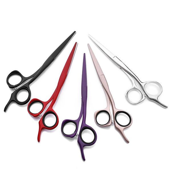 

hair scissors blind hole hairdressing barber shears sus440c japanese stainless steel 9cr slim hairdresser
