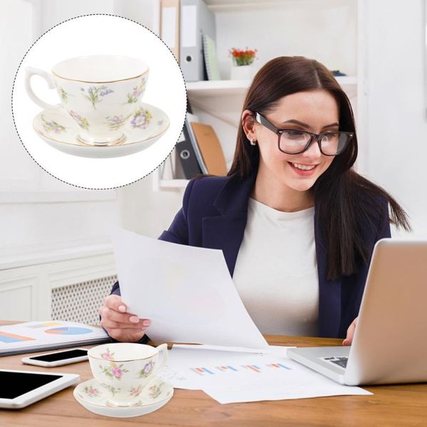 

mugs 1 set coffee mug water cup afternoon tea container with tray