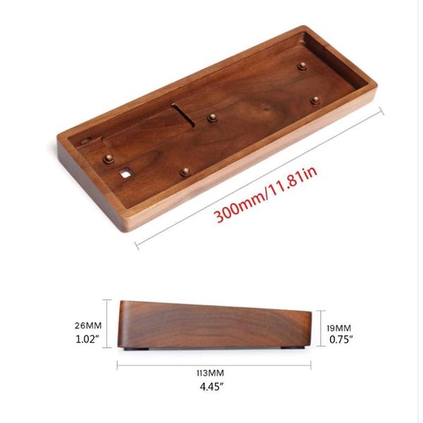 

keyboards solid wooden case customized shell base rosewood walnut wood for anne pro2 mecha
