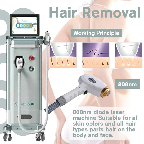 2022 808nm Diodo Laser Depilazione Macchina Alessandrite Lazer Epilazione Rimozione 808 Macchine Lightsheer