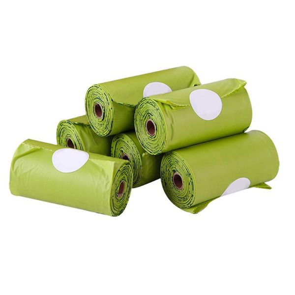 

rolls pet carrier large portable strong waste holder dog poop bags thick pe tie handle earth friendly biodegradable green apparel
