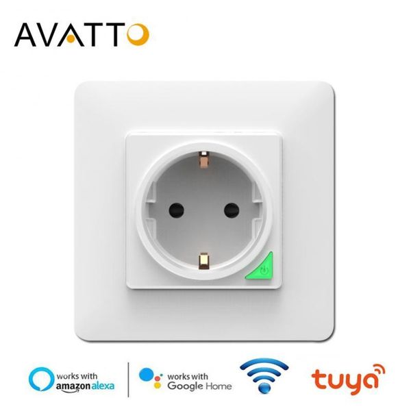 

smart power plugs single/double/three wifi wall socket work with tuya alexa life white black color 86*86mm timer function for home