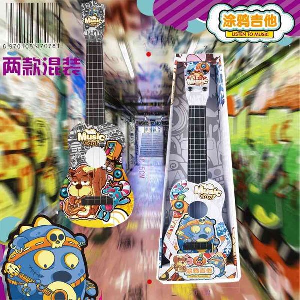 

graffiti for beginners of children's guitar instrument