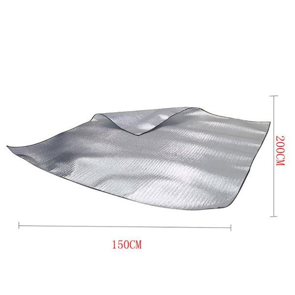 

mats & pads 200*150cm outdoor camping mat aluminum picnic blanket waterproof beach mattress tent
