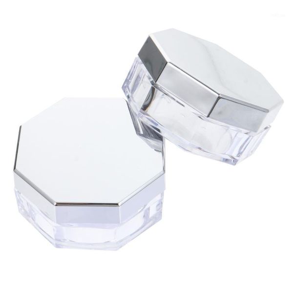 

storage bottles & jars 2pcs powder box with puff sub-packed thin loose