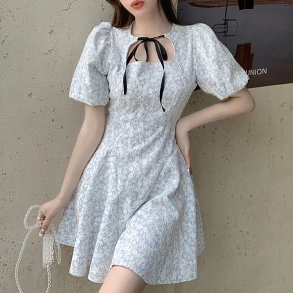 

casual dresses vintage floral embroidery mini summer women fashion a line vestido ropa mujer party robe femme boho beach festa sun, Black;gray