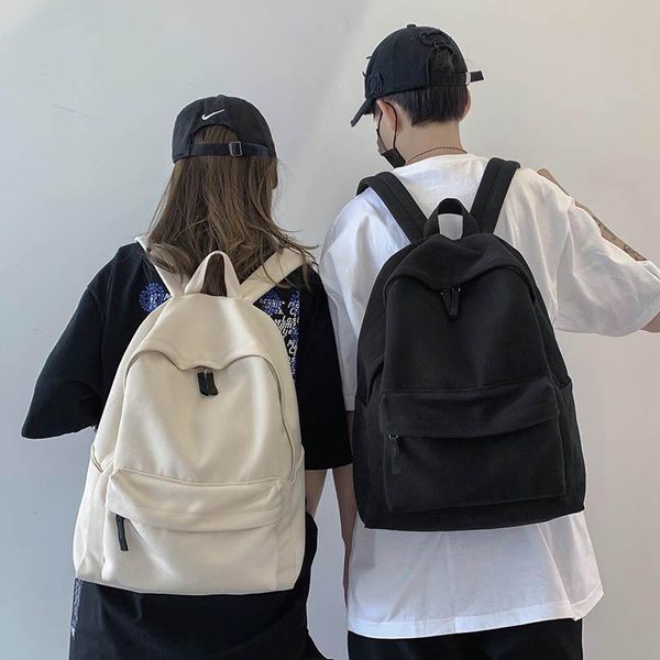 

backpack hocodo 2021 simple classic desgin good quality girls canvas lapmen women college student bookbags