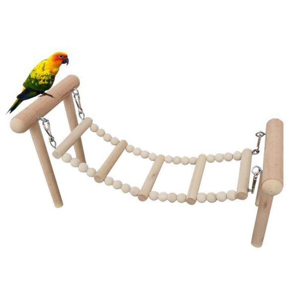 

other bird supplies toy parrot stand bite wood color staircase ladder swing soft bridge