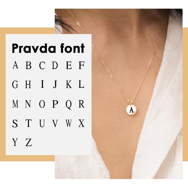 

pendant necklaces jujie fashion jewelry roman font 26 alphabet necklace for women 316l stainless steel letter custom, Silver