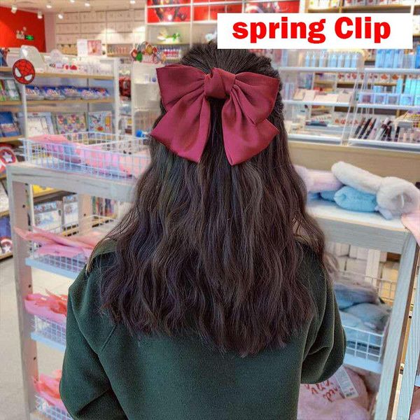 

women japanese bow headbands sweet hair rope charming web celebrity ponytail elastic bmf88 accessories, Slivery;white