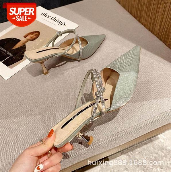

european and american style fashion single shoes women rhinestone pointed toe shallow mouth stilettos women's 180-8 #zw5n, Black