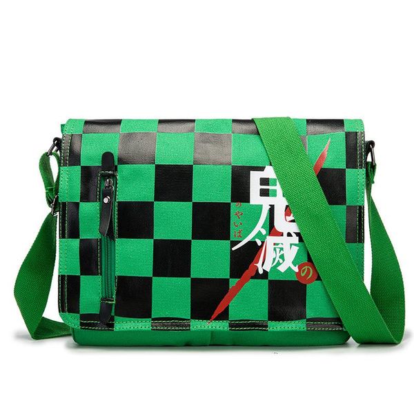 

backpack demon slayer: kimetsu no yaiba messenger bag cosplay kamado tanjirou nezuko giyuu single shoulder satchel rucksack mochila bags