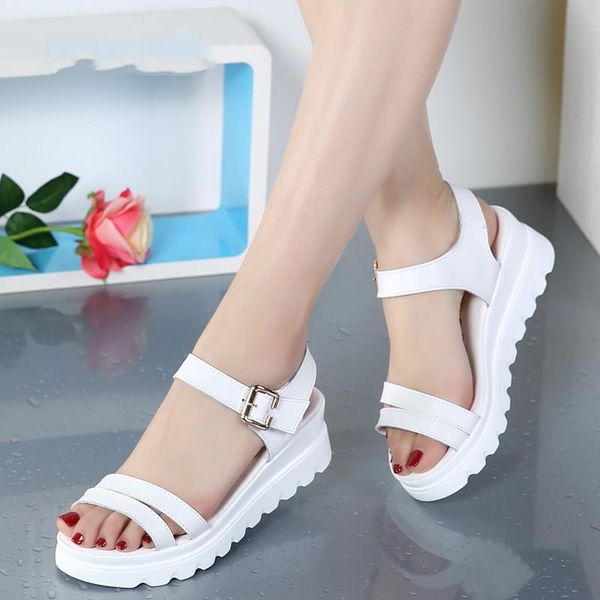 

women platform beach sandals shoes ladies flats sneakers silver white flip flop shoe summer mid heel footwear mj-145, Black