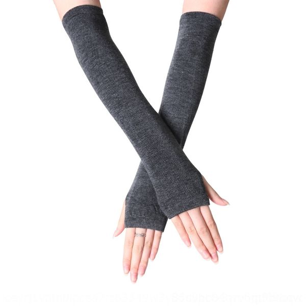 

qnAQ korean autumn and winter mittens lovely gloves knitting open finger half finger wristkorean autumn and winter lovely knittincover fash, Blue;gray