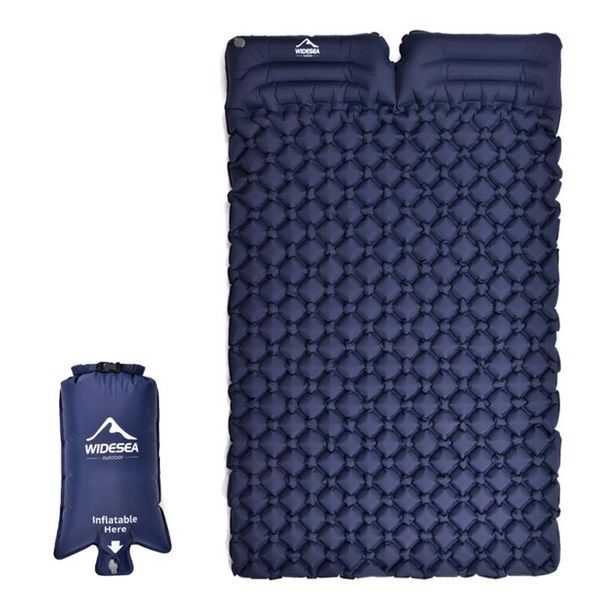 

sleeping bags widesea camping double inflatable mattress outdoor pad bed ultralight folding travel air mat cushion moistureproof