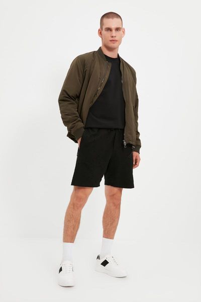 

men's shorts trendyol men 's regular fit & bermuda tmnss21sr0467, White;black