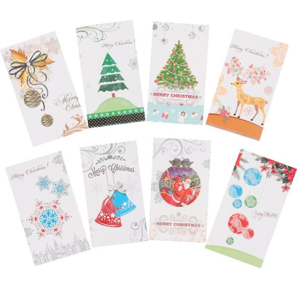 

greeting cards 8pcs holiday business with envelopes merry christmas