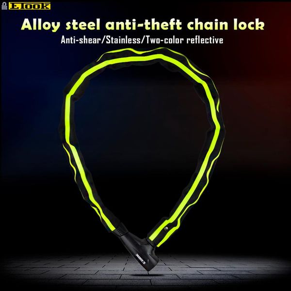 

bike locks easydo chain lock mountain road door scooter bicycle accessories reflective cloth lengthen 1000mm