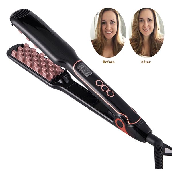 

hair straightener fluffy hair volumizing iron flat iron hair straightener digital flat iron with lcd display styling tools perfections
