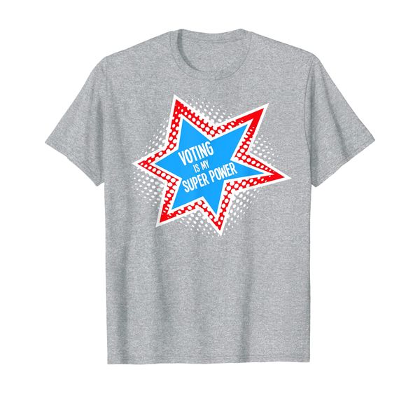 

voting is my super power | 2020 election t-shirt, White;black