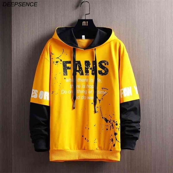 Herren Langarm Fashion Hoodie Tailliertes Sweatshirt Herren Casual Hooded Sportswear Herren Frühling Bequemer Hoodie 210818