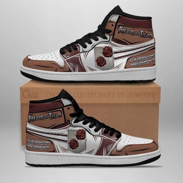 

customization garrison regiment sneakers attack on titan anime sneakers
