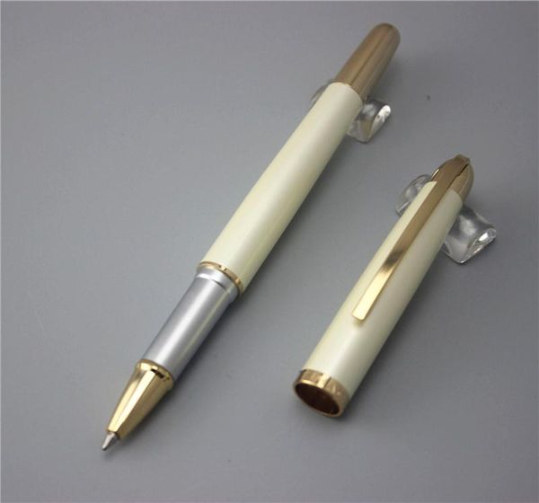 

white jinhao 606 ballpoint pen school office supplies man women rollerball pens boyfriend gift send 2pcs refills, Blue;orange