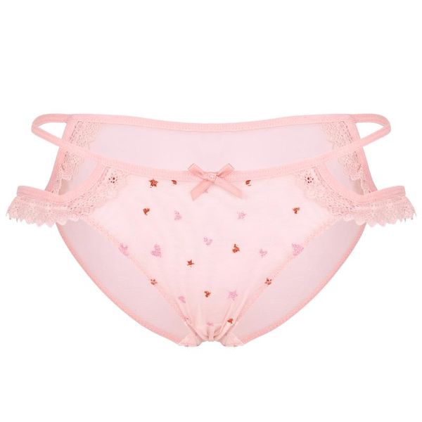 

women underwear panties see-through mesh low waist with lace shiny glitter stars hearts print briefs female exotic lingerie women's, Black;pink