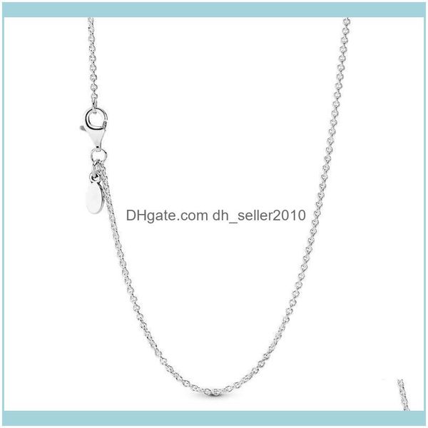 

necklaces & pendants jewelrysterling sier classic fashion chain necklace jewelry gift making chains drop delivery 2021 evdhr, Silver