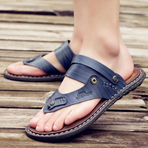 

sandals 2021 summer beach shoes slippers men flip flops de hombre masculino gladiator, Black